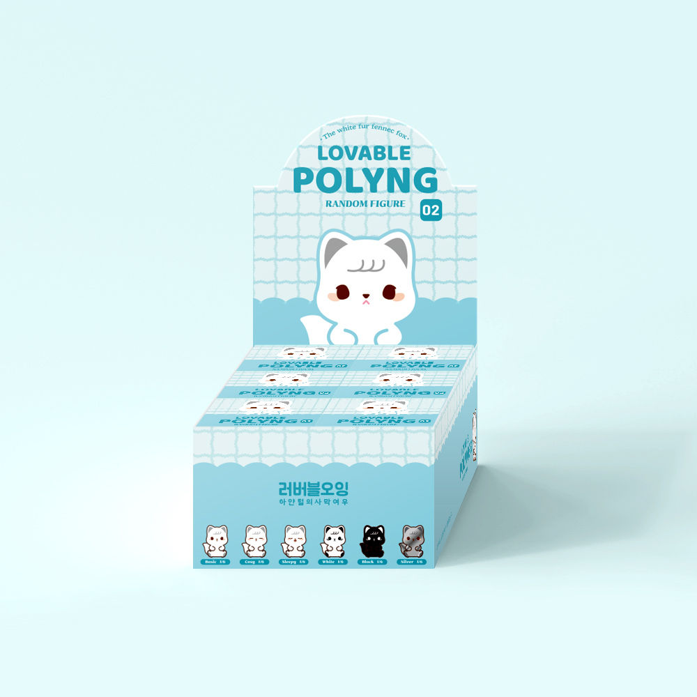 LOVABLE POLYNG - White Fur Fennec Fox Blind box (series 2)