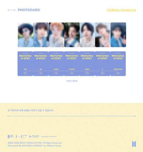 BTS DVD - Memories of 2021 (DVD) | London Kpop Street