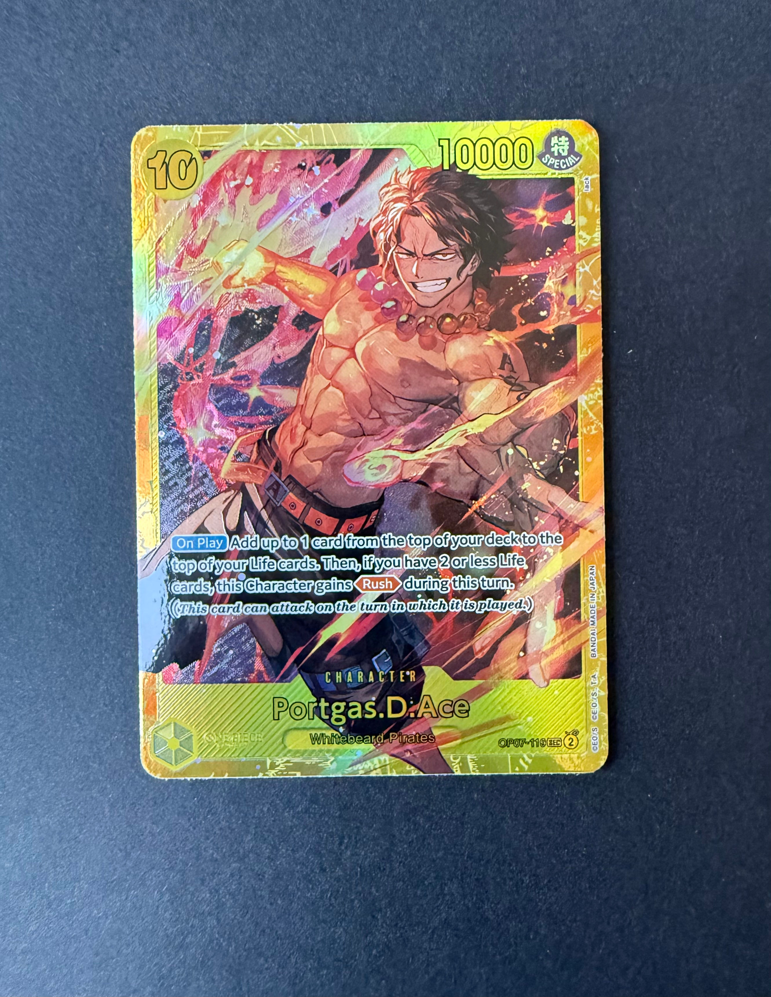 ONE PIECE TCG - Portgas D.Ace OP07-110 (Secret Rare)