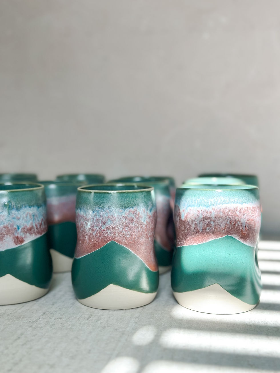 Thumbnail: custom order of 14 thumbprint cups