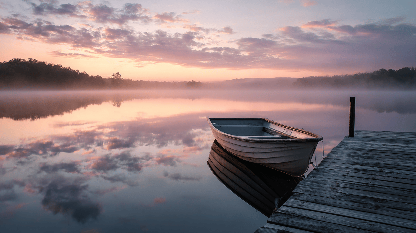 Stillwater Dawn (2560×1440 PNG) – Työpöytä 16:9
