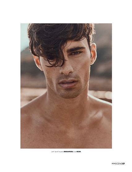elliot Meeten mmscene cover stoy rebel missoni fasion editorial menswear fahion style styling london top model dsqaured gcds diesel liam hodges beach farm shoot goin west story