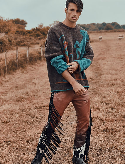 elliot Meeten mmscene cover stoy rebel missoni fasion editorial menswear fahion style styling london top model dsqaured gcds diesel liam hodges beach farm shoot goin west story