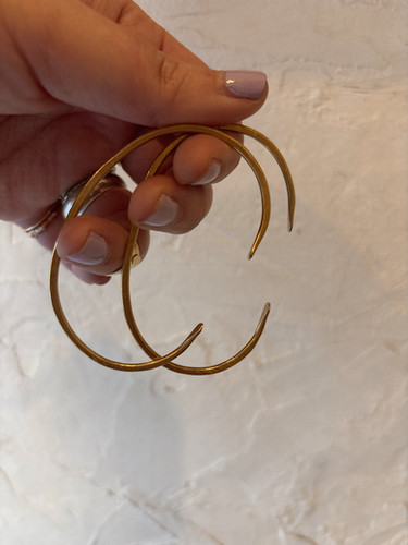 brass thin bangle | frank and easy