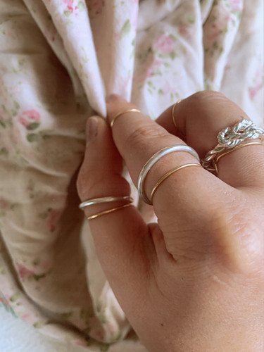 アクセサリー frank and easy sv rope knot ring sv rope knot ring | frank and easy