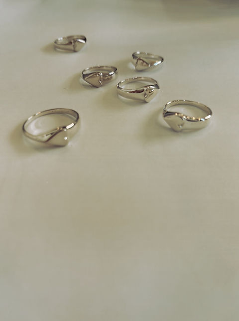 frank and easy ハートリング　silver925 10k sv sleeping heart ring | frank and easy