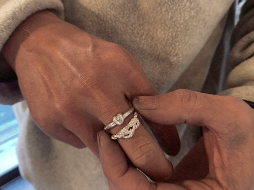 アクセサリー frank and easy sv rope knot ring sv rope knot ring | frank and easy