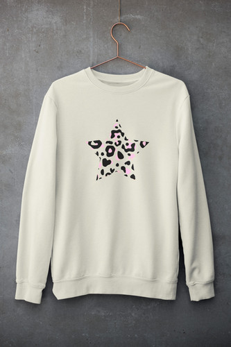 Hey Leopard Star Sweatshirt