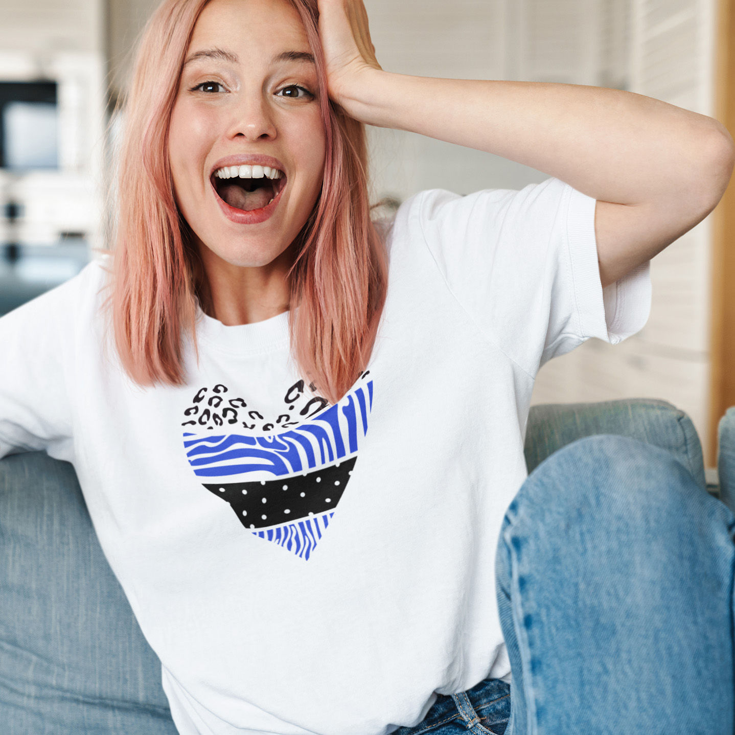 The Dotty Wild Heart Tee - Design Yours!