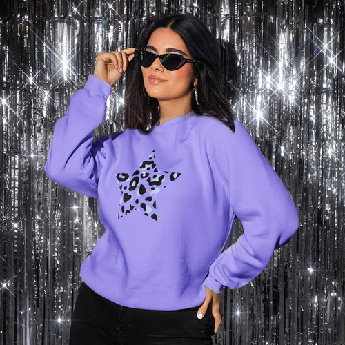 【GRAVER】22FW★ Leopard Hero Smile Sweatshirt GRAVER】22FW☆ Leopard Hero Smile Sweatshirt GRAVER】22FW