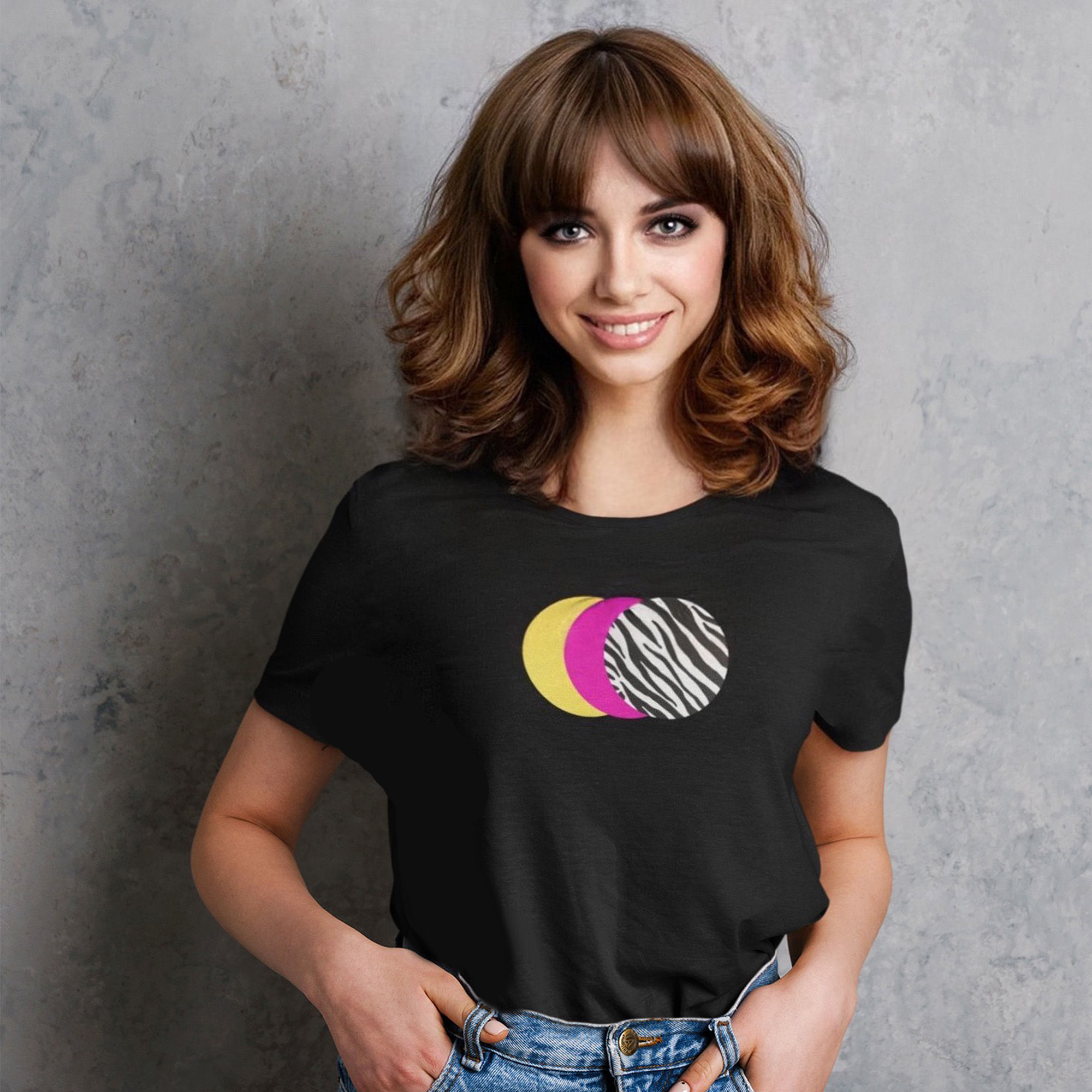 Zebrasphere Jersey Dolman Top