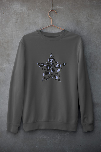 Hey Leopard Star Sweatshirt Hey Lola