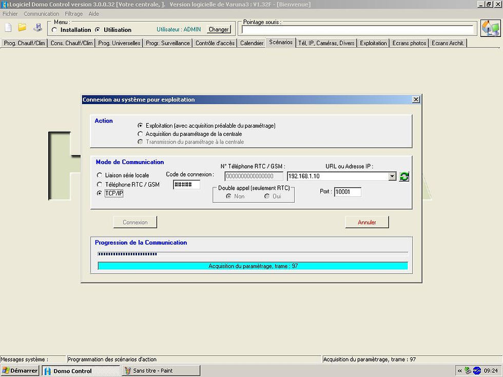 Transmission des données