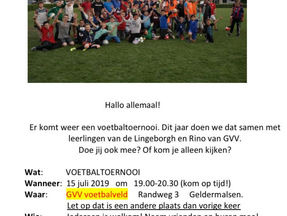 Voetbaltoernooi 15 juli