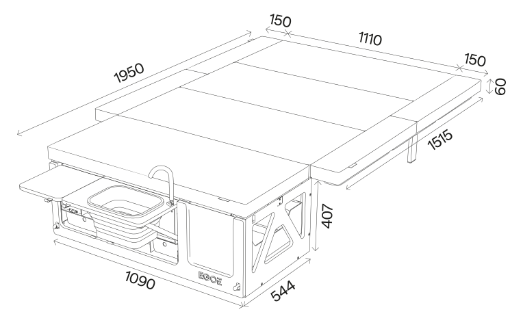 Miniaturbild: EGOE Nestbox Hiker 100 komplettes Set+