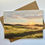 Thumbnail: 5x7 original  blank art card featuring a sunset over green fields 