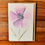 Thumbnail: 4x6 original art card featuring a single stem purple flower