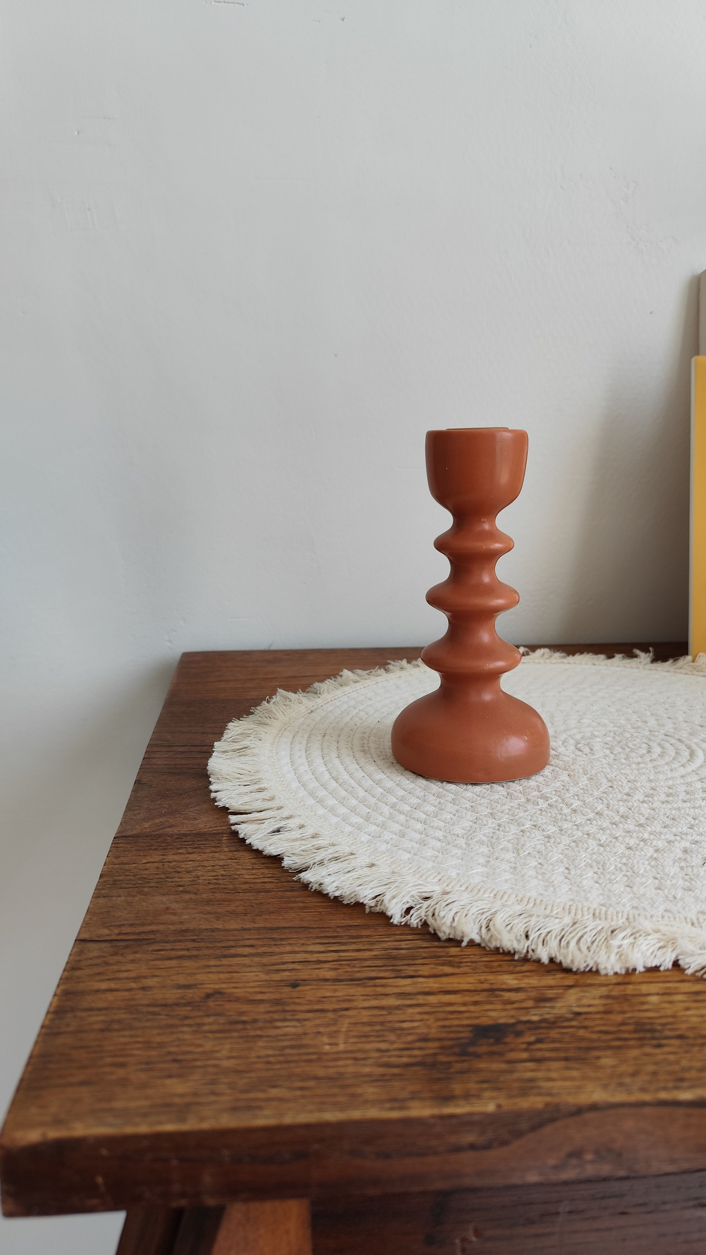 Bougeoir terracotta Suzanne modèle 2