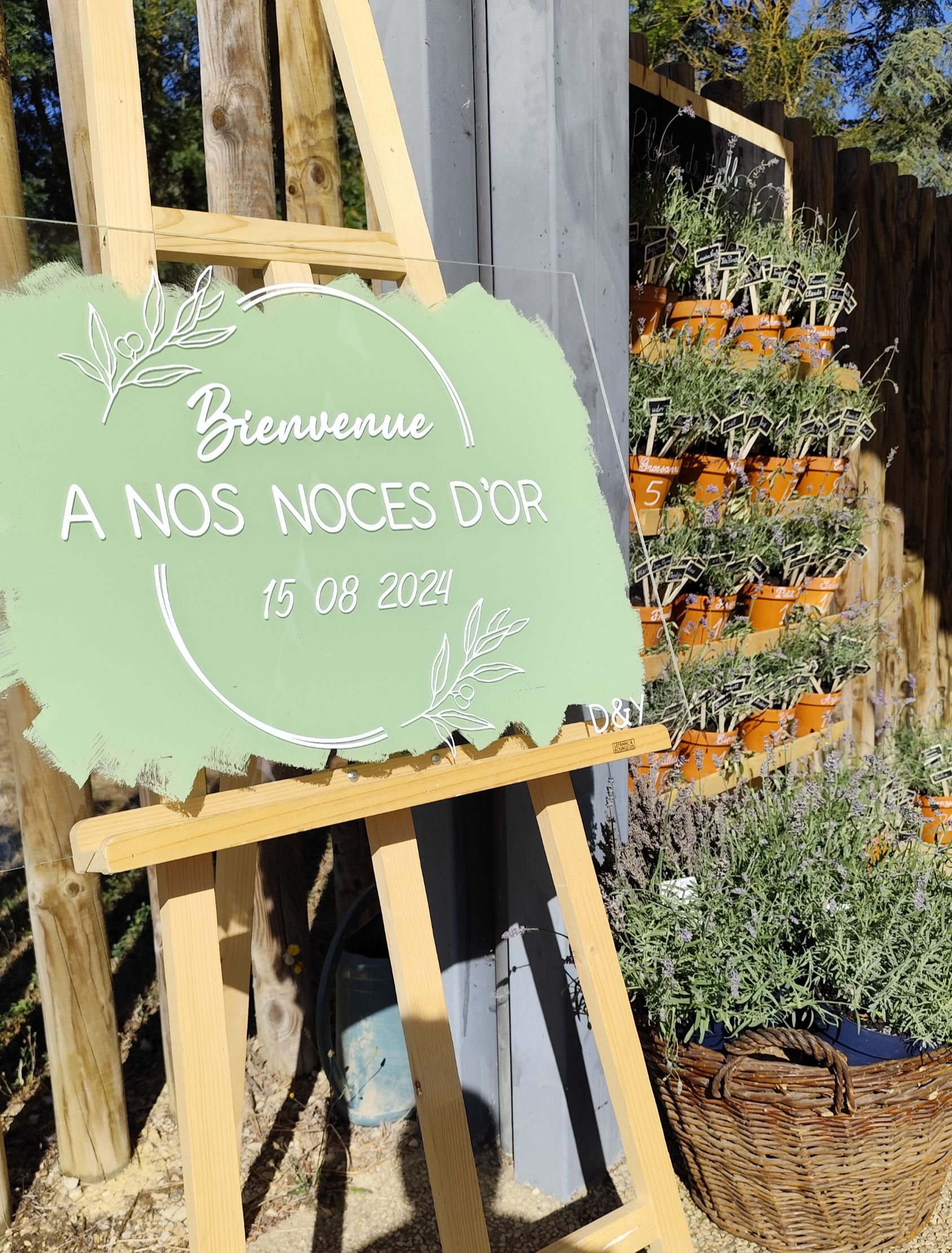 Panneau de bienvenue personnalisé en plexi