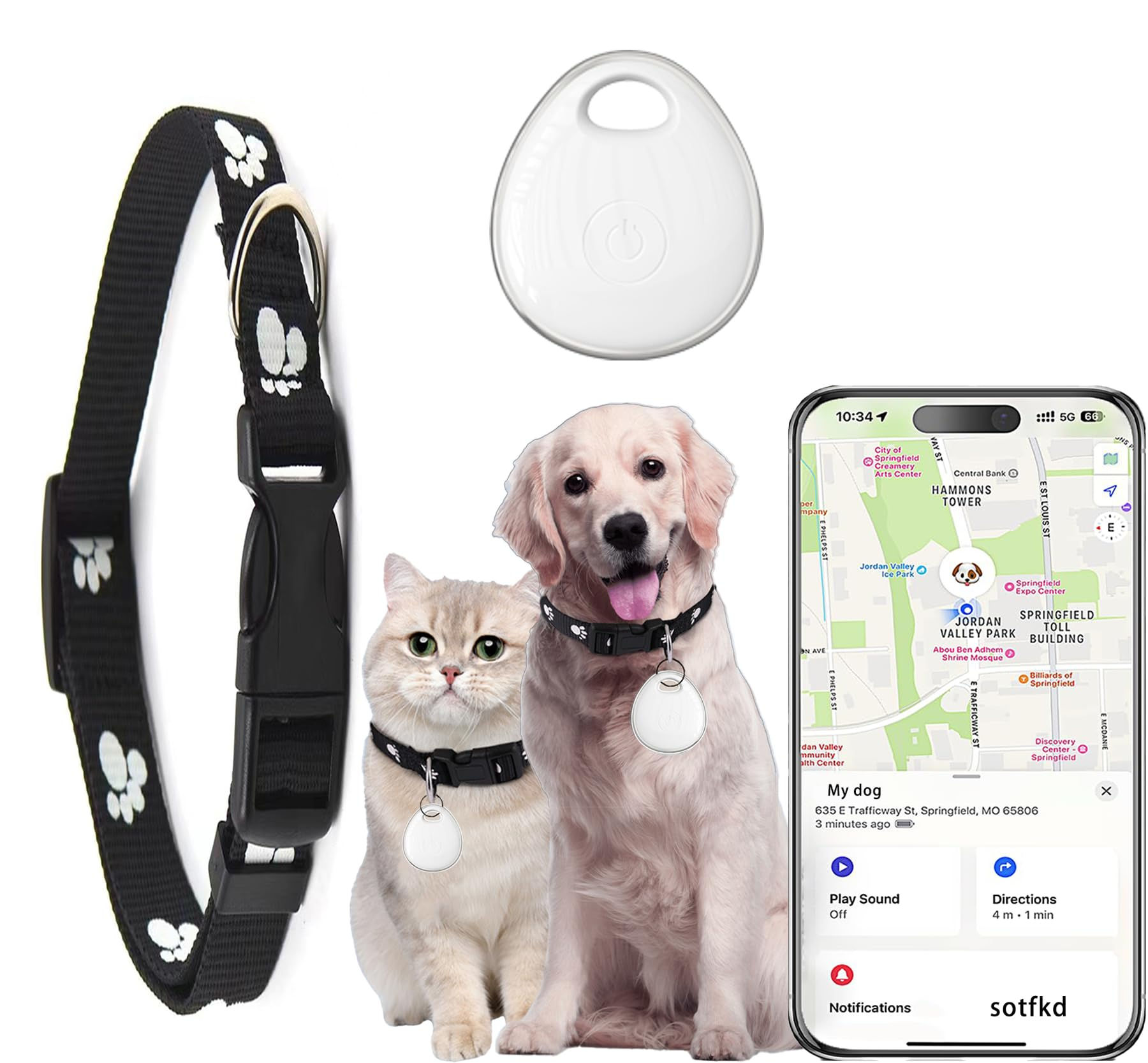 PawTrack™ AirTag Pet Collar
