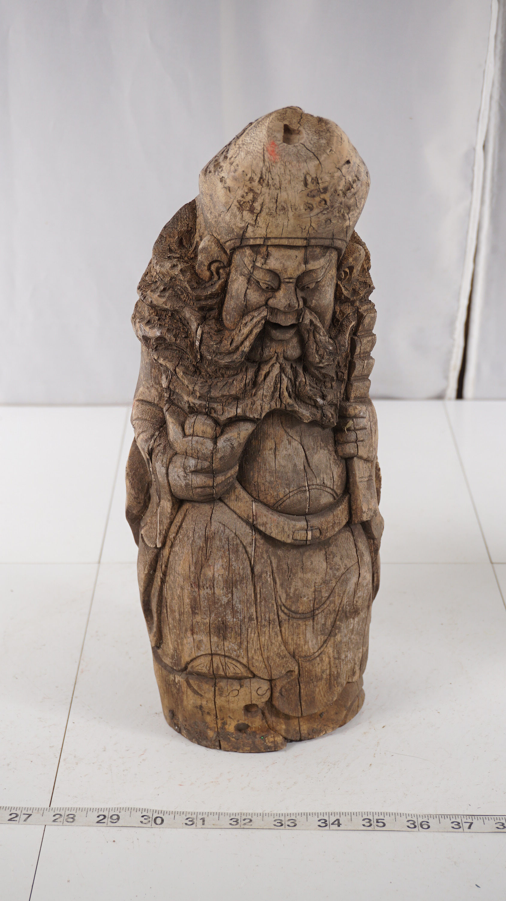 Chinese Hand Carved Wood Figurine