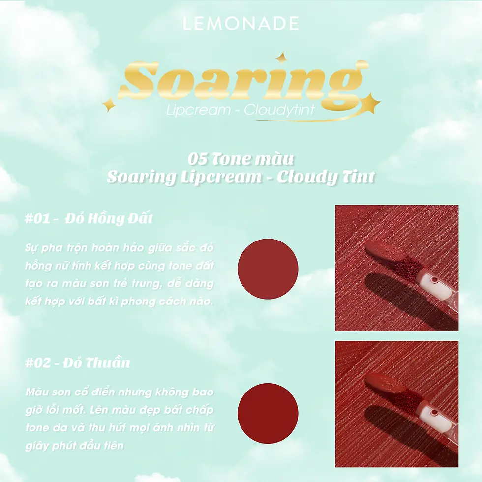 Hình thu nhỏ: SON KEM LÌ NHẸ MÔI LEMONADE SOARING LIPCREAM