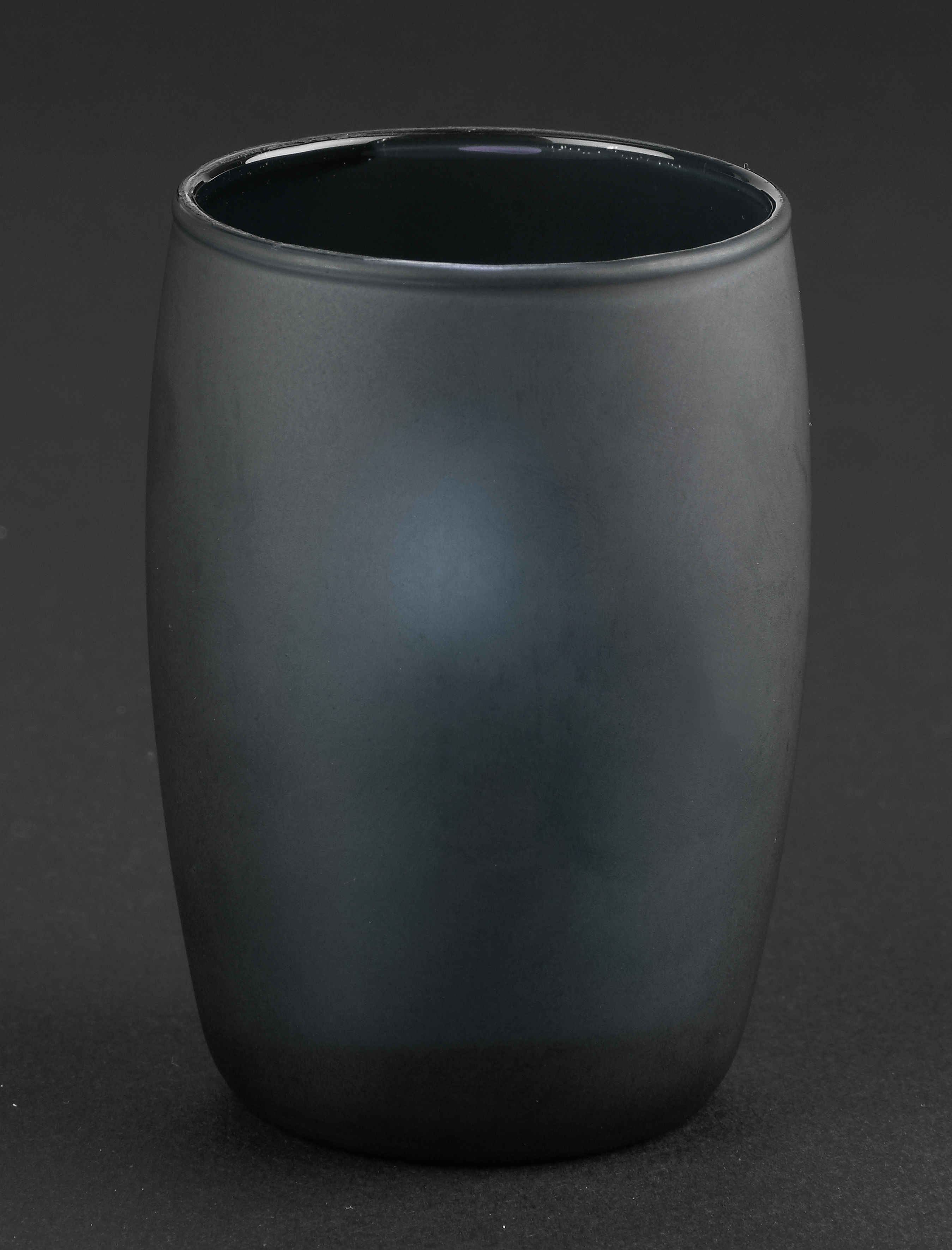 Gobelet en Verre Givré Noir