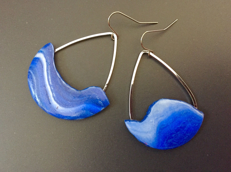 Thumbnail: sea inspired tear drop earrings