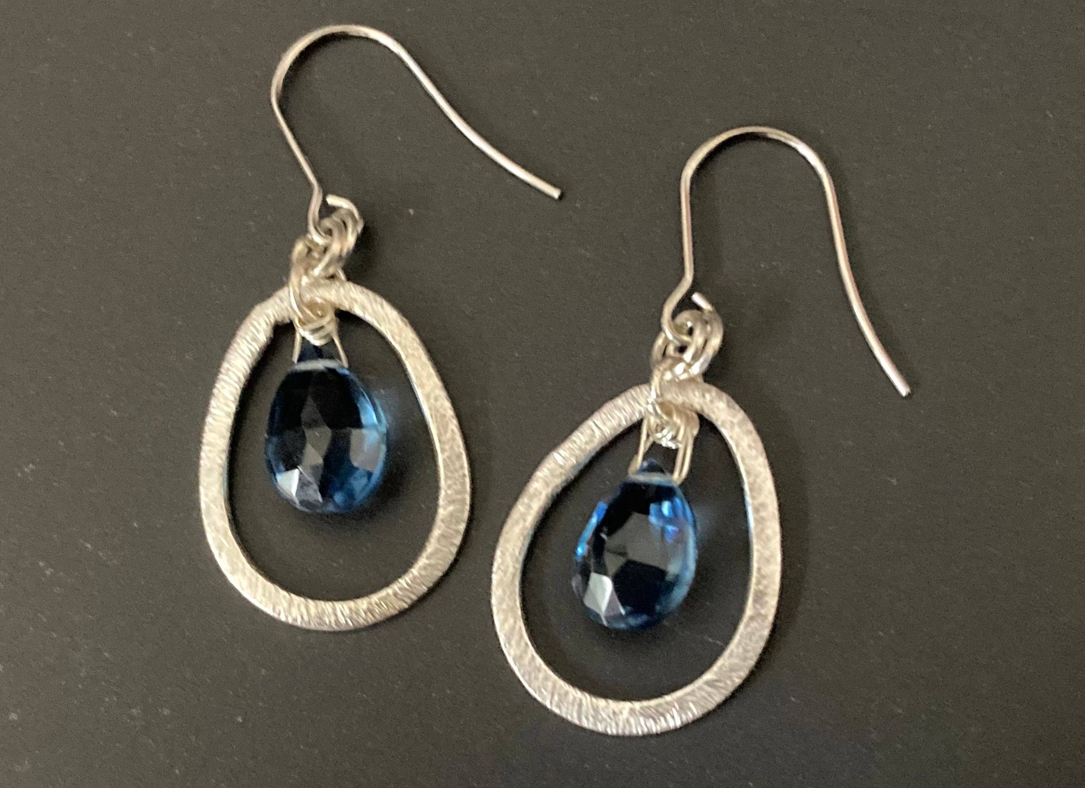 Lemon Quarts teardrop earrings