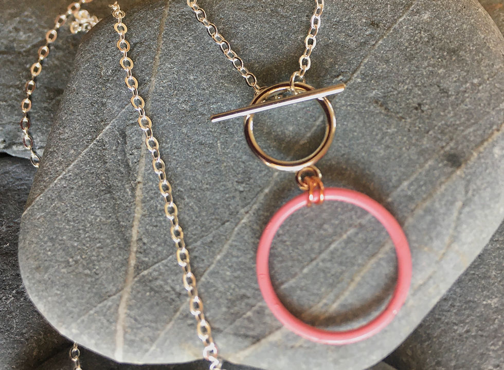 Thumbnail: Modern glasses chain with toggle fastening at the front