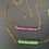 Thumbnail: jade bar necklace, rainbow pride necklace