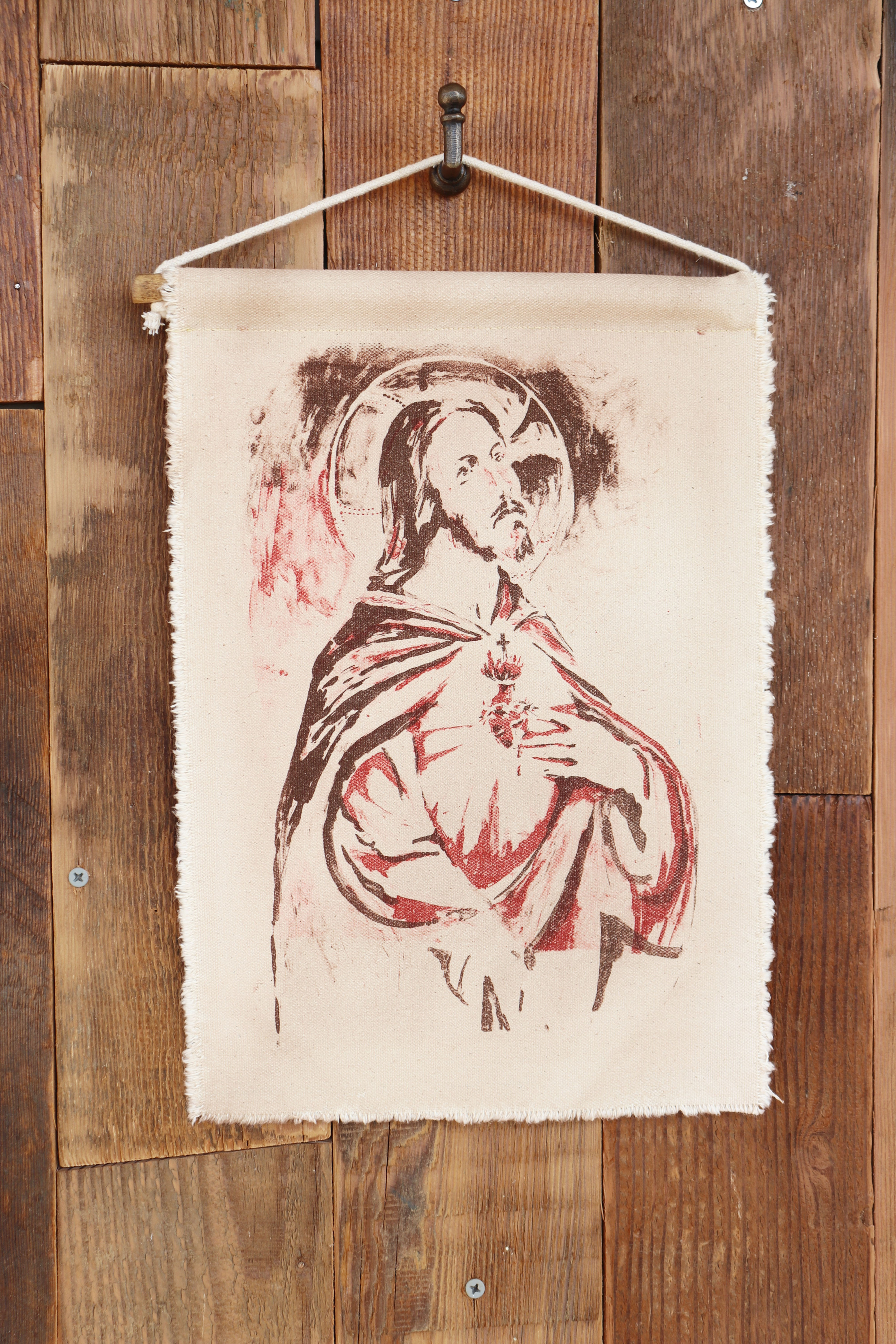 Sacred Heart of Jesus (Oil on Canvas)