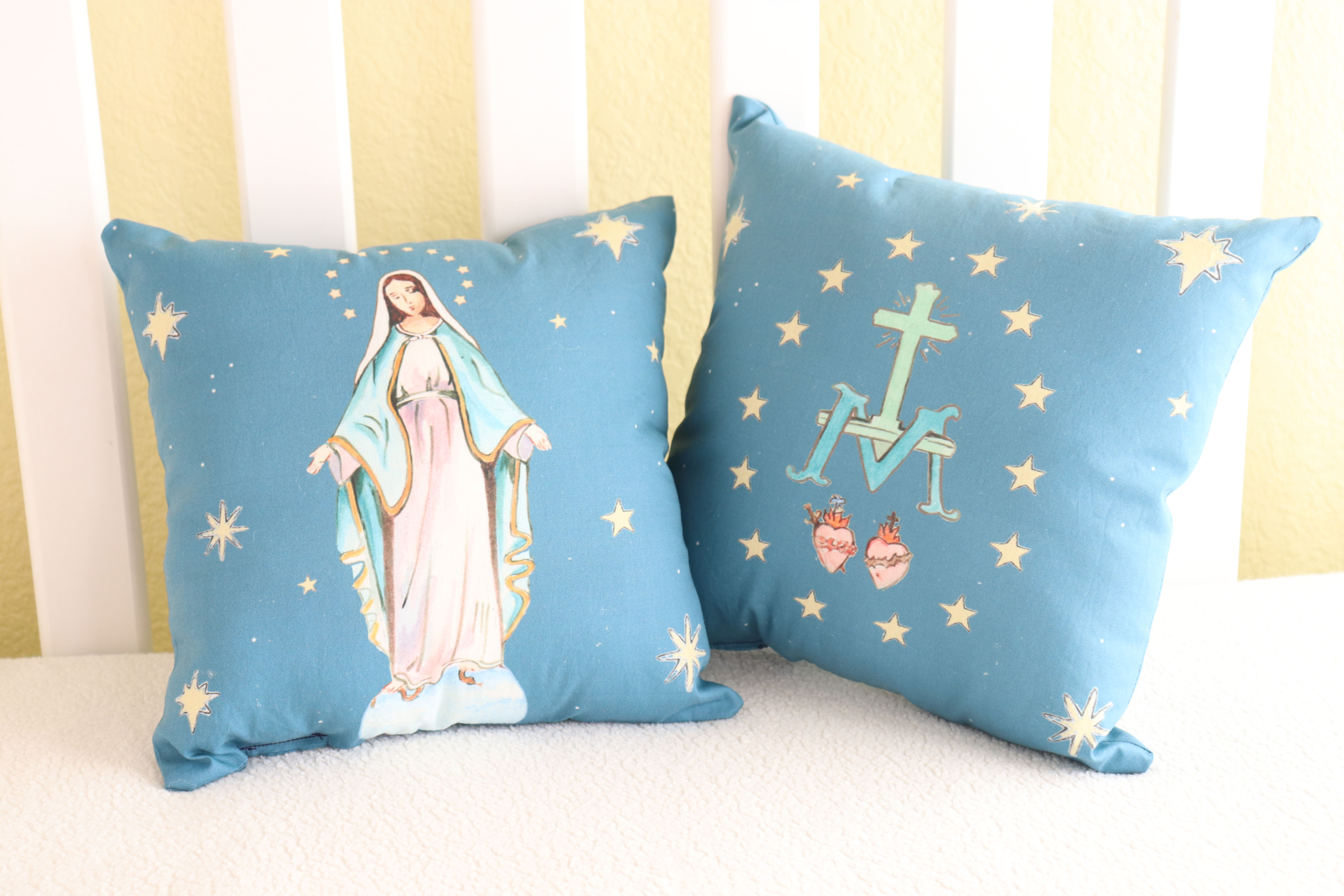 Pillow Our Lady of Grace night sky