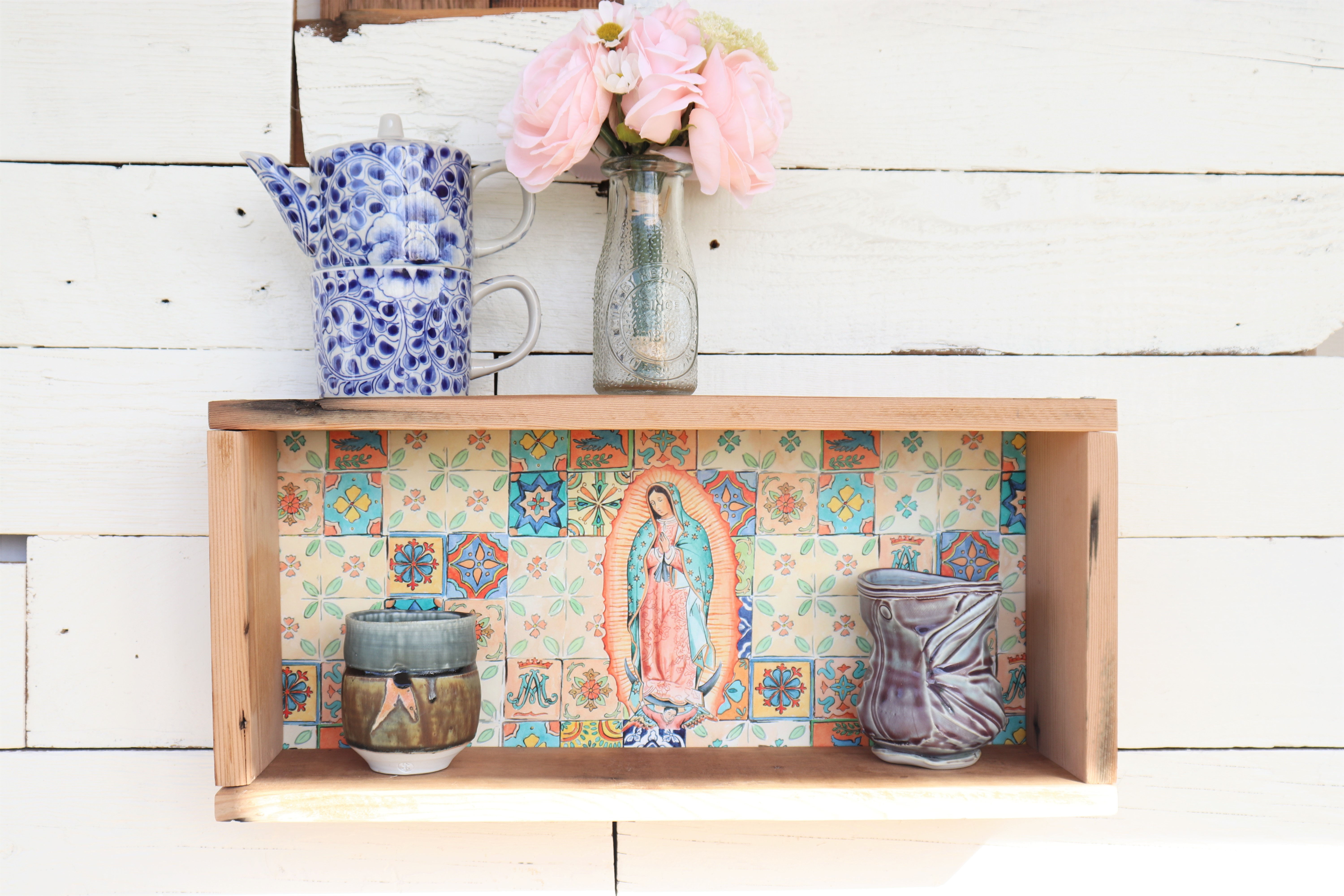 Our Lady of Guadalupe box shelf