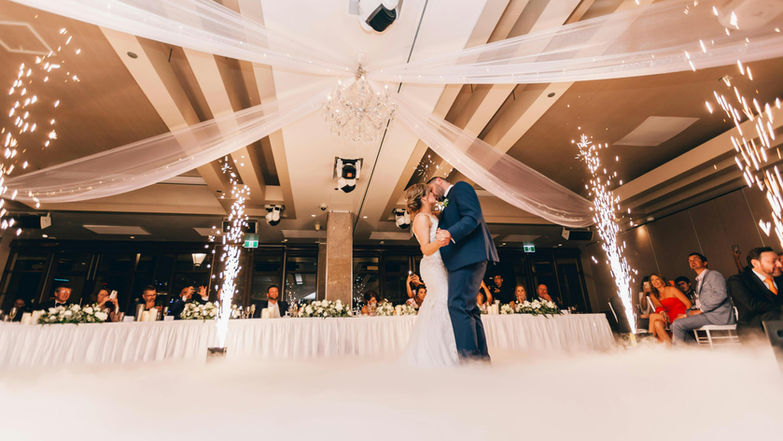 Sioux Falls wedding dj dancing on the clouds