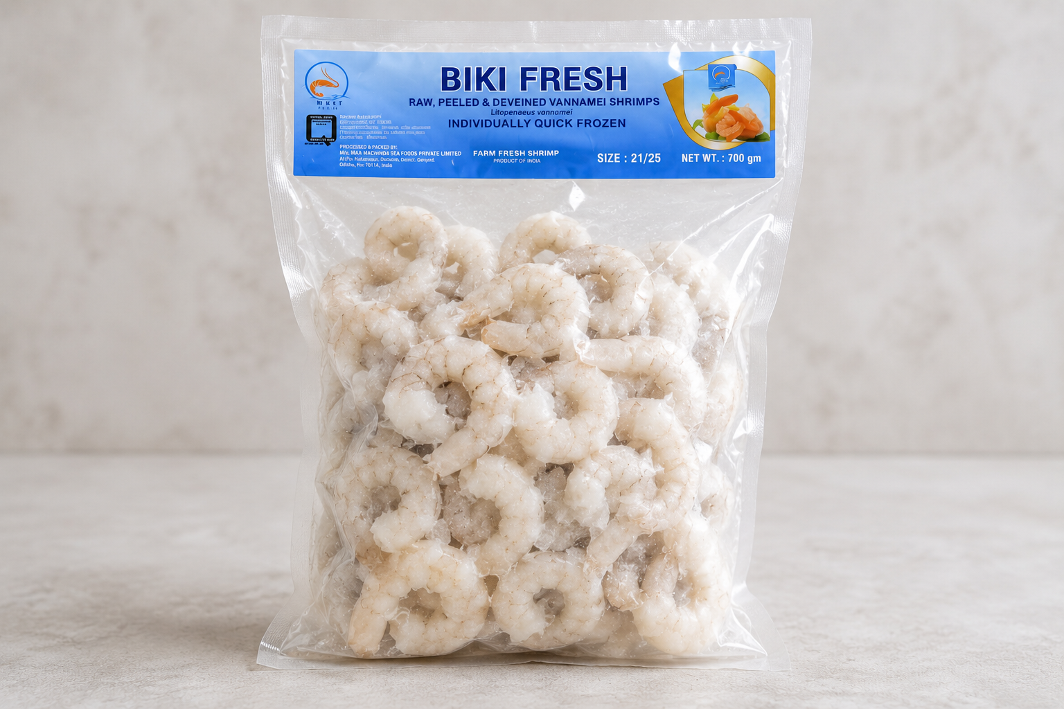 Biki Fresh Frozen Shrimps 21/25