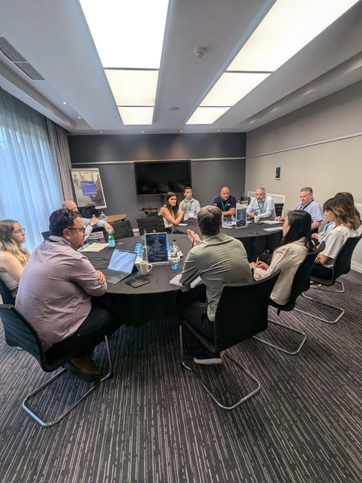 Discussions in a business workshop