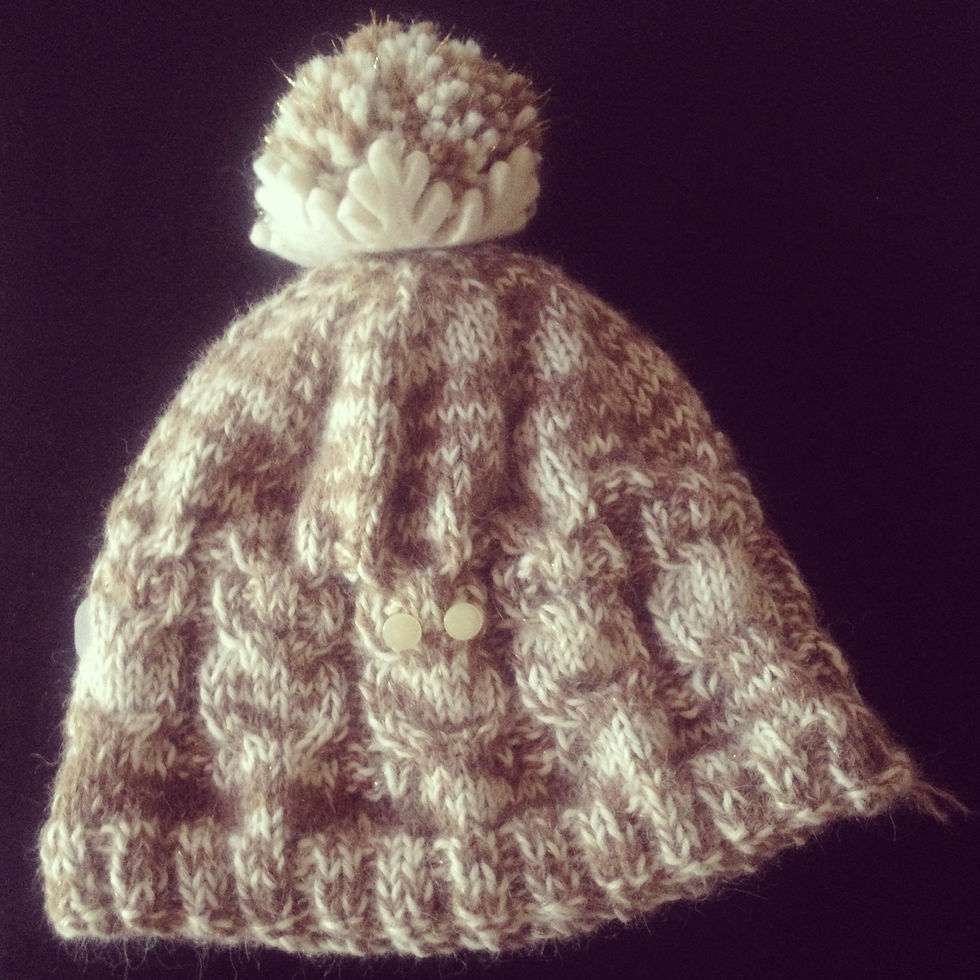 Baby Alpaca Owl Knit Hat