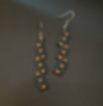 boucle d oreilles aglaé en micro-macramé