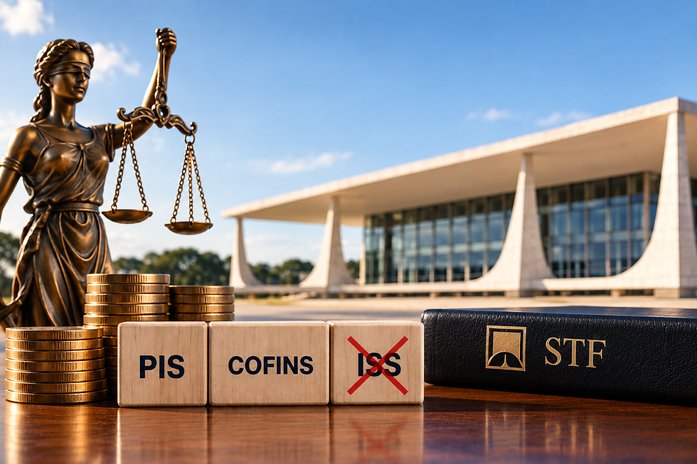 Supremo Tribunal Federal exclui o ISS da base de cálculo do PIS e da Cofin