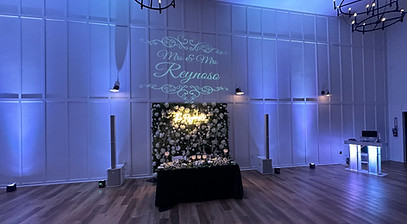 venue and uplighting