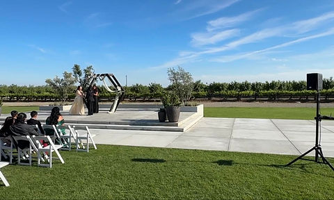 Top Tier Ent Ceremony Set Up