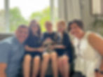 Oliver with Alex, Jess,and THRILLED Girls!