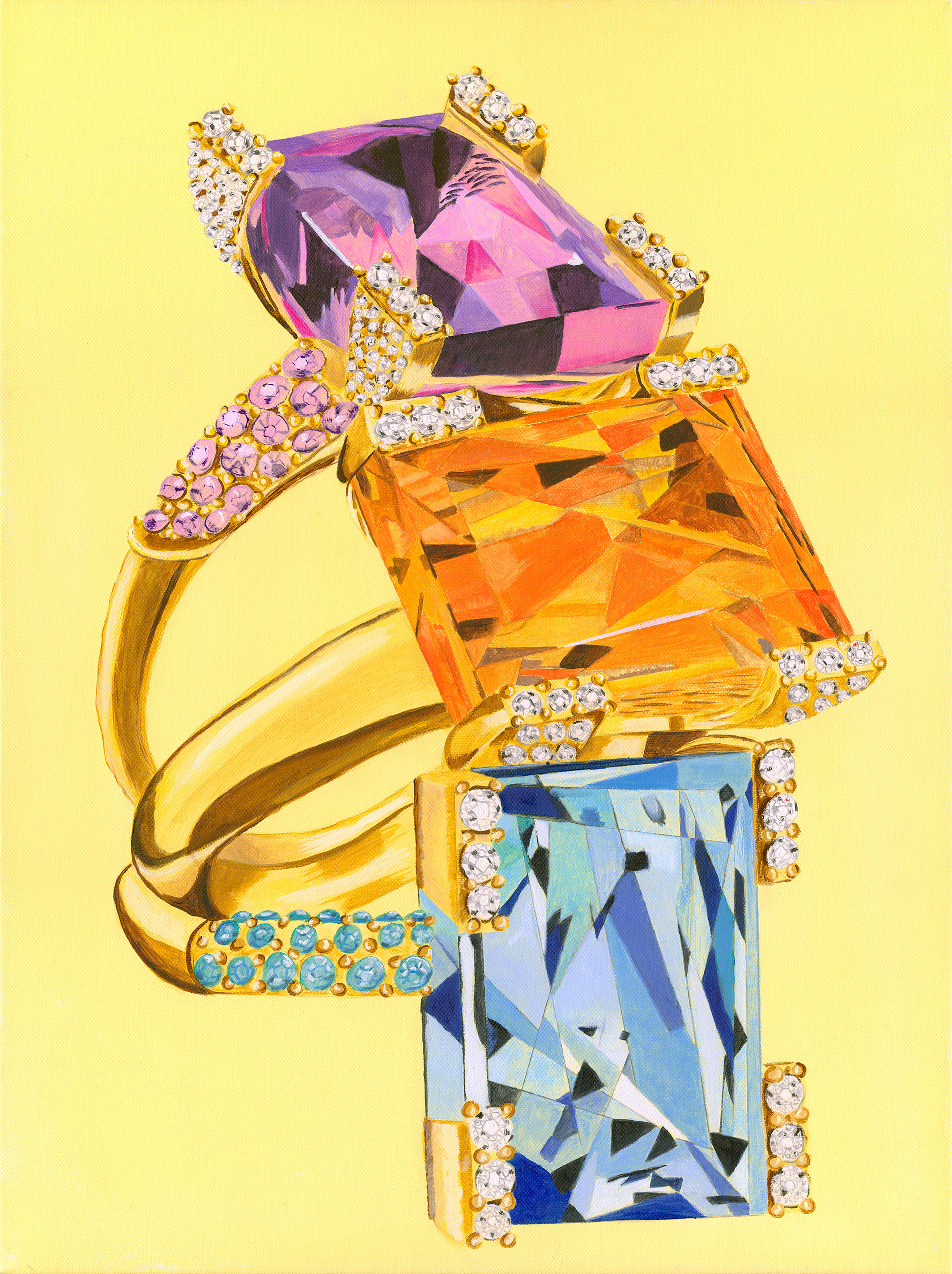 Three Ring Circus - Vibrant Giclée Print