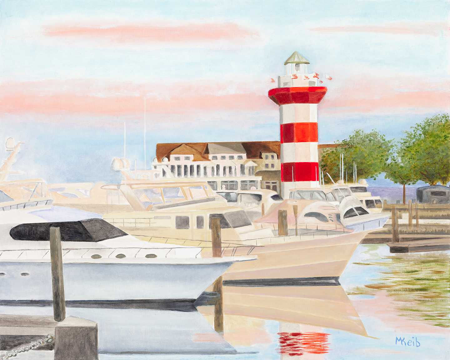 Harbour Town, Hilton Head Island - Giclee Print