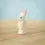 Thumbnail: Bumbu Toys Wooden White Careful Rabbit. Handcrafted Waldorf inspired small world toys. Imaginative play and storytelling