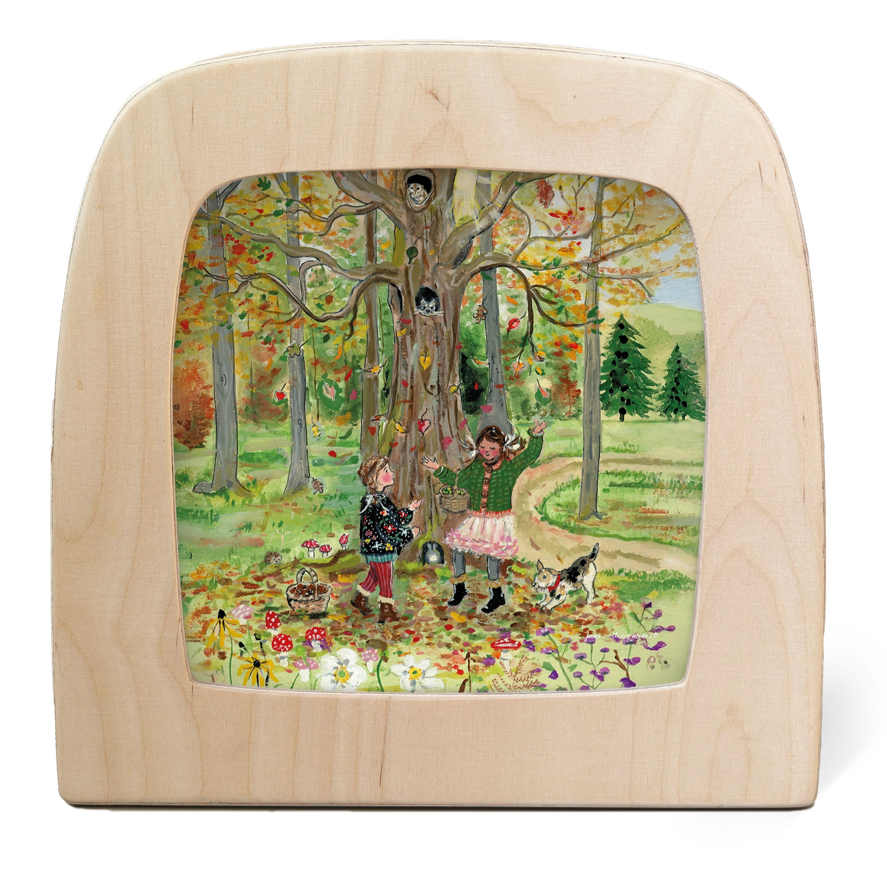 Toverlux Silhouette - Gwen's Illustrations - Leaves Delight. Waldorf inspired. Storytelling. Seasonal display