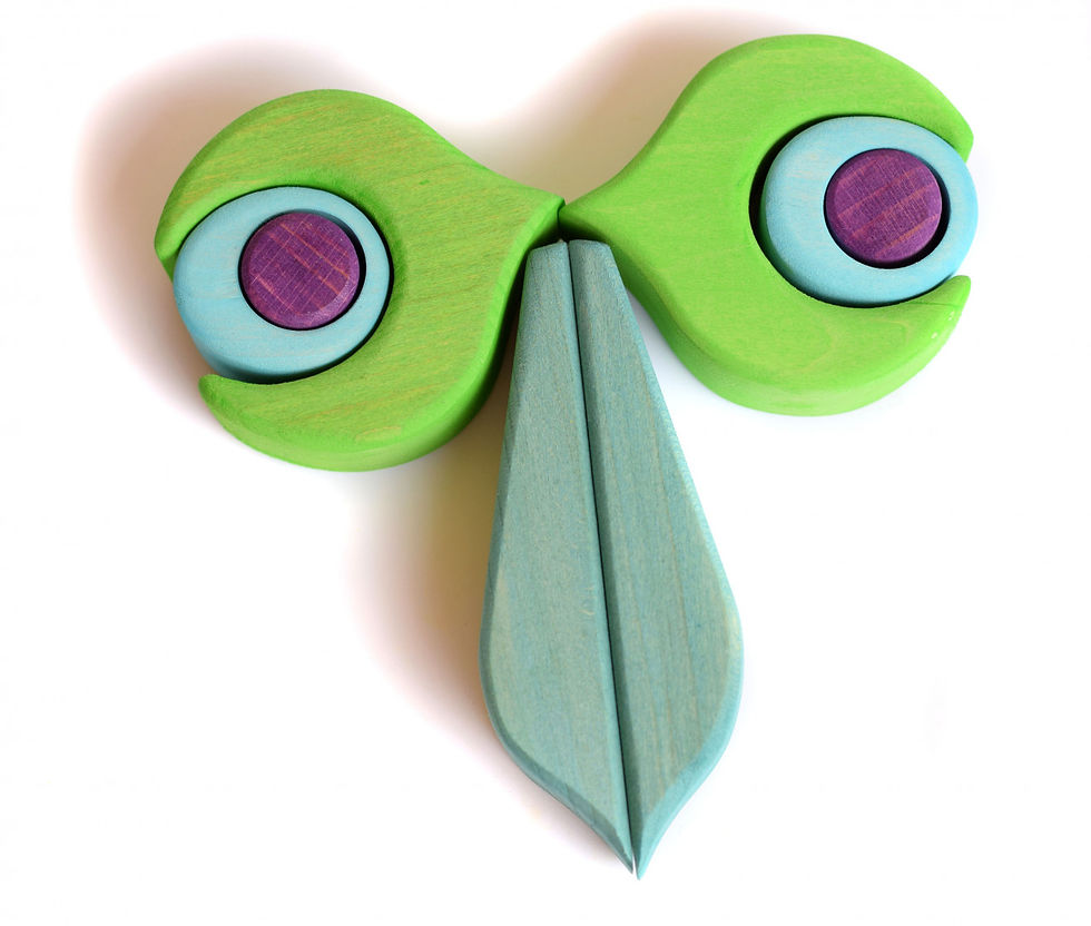 Thumbnail: Bumbu Toys Wooden Peacock Puzzle. Handcrafted Waldorf inspired small world toys. Imaginative play and storytelling
