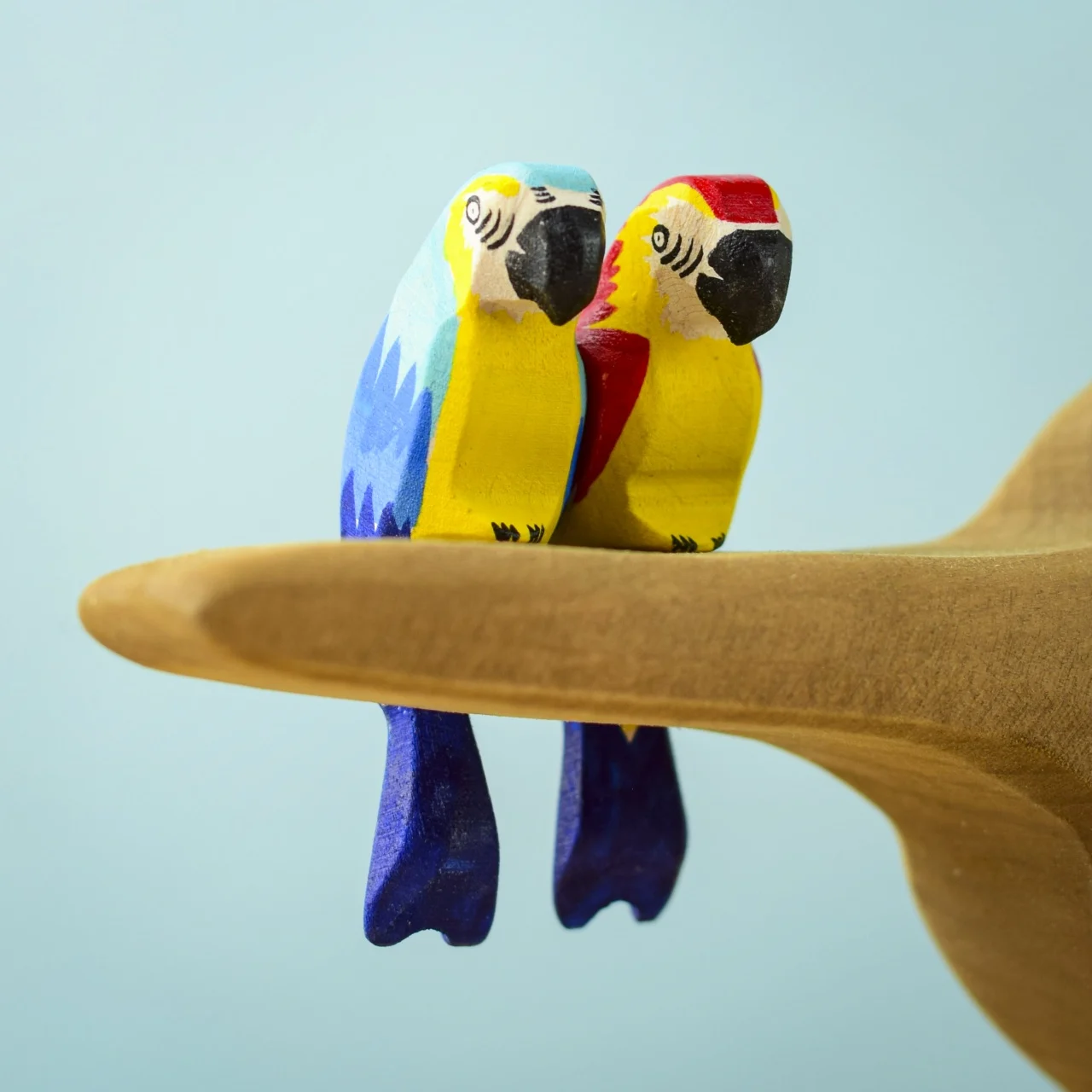 Picture of Bumbu Toys Wooden Blue Macaw Parrot | Curious Littles Play