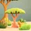 Thumbnail: Bumbu Toys Wooden Lake Bush. Handcrafted Waldorf inspired small world toys. Imaginative play and storytelling